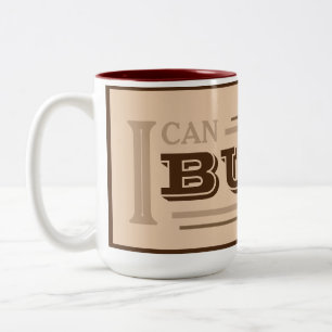 2 Couleurs Tasse à café 'Je peux le construire' (Marron)