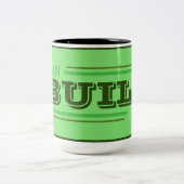 2 Couleurs Tasse à café 'Je peux le construire' (vert) (Centre)