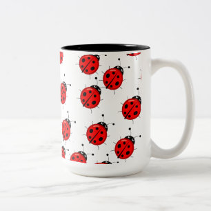 2 Couleurs Tasse à café jolie coccinelle - Tailles personnali
