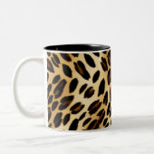 2 Couleurs Tasse à café léopard : Tasse de bureau chic (Gauche)