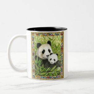 2 Couleurs Tasse à café Panda bear