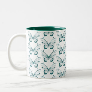 2 Couleurs Tasse à café Papillon