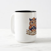 2 Couleurs Tasse à café Pas un oiseau de nuit | Allergique au (Devant gauche)