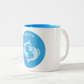 2 Couleurs Tasse à café Poissons (Devant droit)
