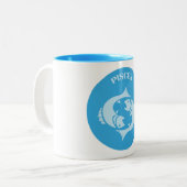 2 Couleurs Tasse à café Poissons (Devant gauche)