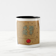 Tasse à café - Poissons - Zodiaque