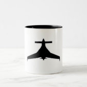 2 Couleurs Tasse à café pour avion expérimental Long Ez (Centre)
