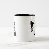 2 Couleurs Tasse à café pour maman de chien (Centre)