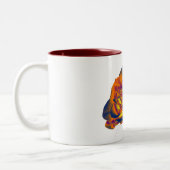2 Couleurs Tasse à café Rose Orange (Gauche)