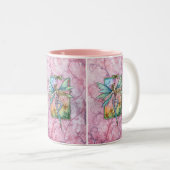 2 Couleurs Tasse à café Spring Fairy par Molly Harrison (Devant droit)