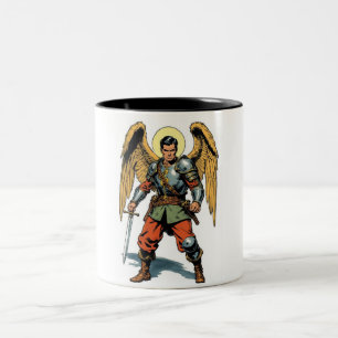 2 Couleurs Tasse à café St Michel de style BD Rétro
