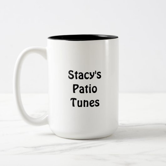 2 Couleurs Tasse à café Stacy's Patio Tunes (Gauche)