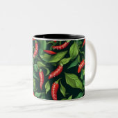 2 Couleurs Tasse à café sur le thème du piment chili « Ça doi (Devant droit)