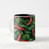2 Couleurs Tasse à café sur le thème du piment chili « Ça doi (Devant gauche)
