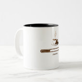 2 Couleurs Tasse à café tendance, cadeau parfait pour les ama (Devant gauche)