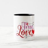 2 Couleurs Tasse à café True-love (Centre)
