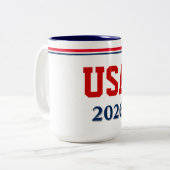 2 Couleurs Tasse à café USA (Devant gauche)