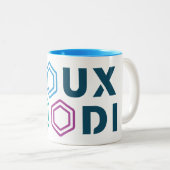 2 Couleurs Tasse à café UXDI (Devant droit)