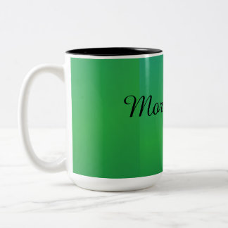 2 Couleurs Tasse à café verte minimale | Vaisselle simple pou