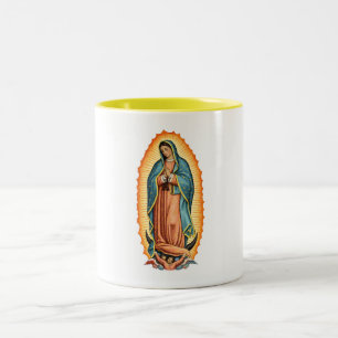2 Couleurs Tasse à café Vierge bénie de Guadalupe