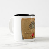 2 Couleurs Tasse à café - Vierge - Zodiaque (Devant gauche)