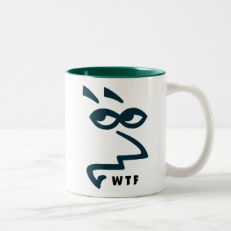 2 Couleurs Tasse à café WTF de la Dame Snarky