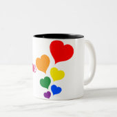 2 Couleurs Tasse à design unique (Devant droit)