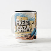 2 Couleurs Tasse à deux couleurs, 15 oz (Devant gauche)