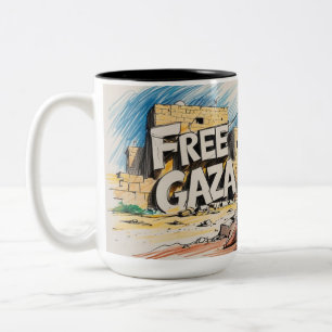 2 Couleurs Tasse à deux couleurs, 15 oz