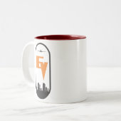 2 Couleurs Tasse à deux tons (Devant gauche)