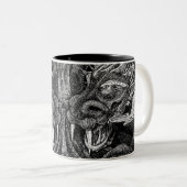 2 Couleurs Tasse à deux tons à tête de dragon (Devant droit)