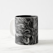 2 Couleurs Tasse à deux tons à tête de dragon (Devant gauche)