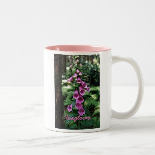 2 Couleurs Tasse à deux tons avec la conception de digitale (Droit)