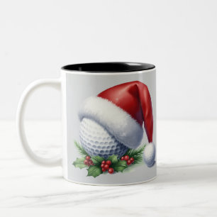 2 Couleurs Tasse à deux tons avec une balle de golf portant u