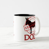 2 Couleurs Tasse à deux tons certifiée par balourd (Devant droit)