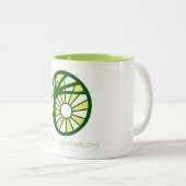 2 Couleurs Tasse à deux tons d'Atheopaganism (Devant droit)