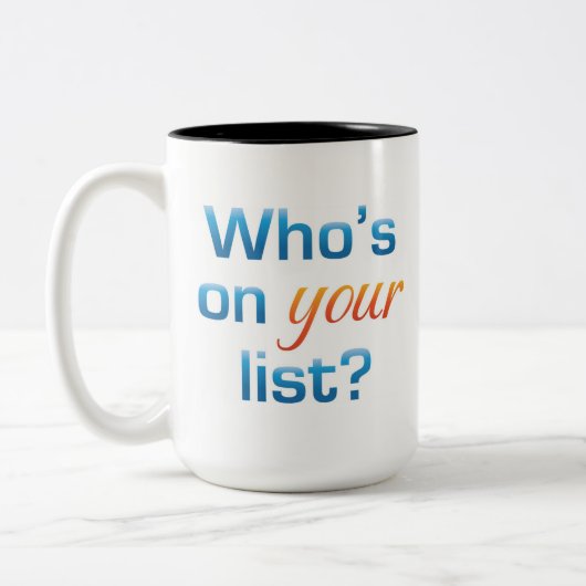 2 Couleurs Tasse à deux tons de 105 conversations (Gauche)