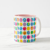 2 Couleurs Tasse à deux tons de cercles (Devant droit)