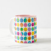 2 Couleurs Tasse à deux tons de cercles (Devant gauche)