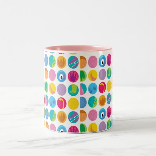2 Couleurs Tasse à deux tons de cercles (Centre)