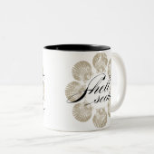 2 Couleurs Tasse à deux tons de chercheur de Shell - 15 onces (Devant droit)