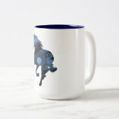 2 Couleurs Tasse à deux tons de cheval (Devant droit)