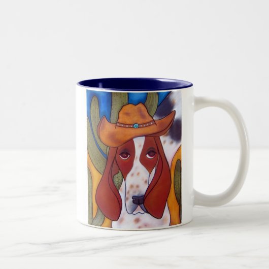 2 Couleurs tasse à deux tons de chien de désert de (Droit)