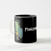 2 Couleurs Tasse à deux tons de Frankenstein (Devant gauche)
