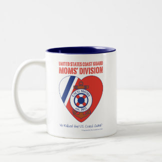 2 Couleurs Tasse à deux tons de la Division des mamans d'USCG