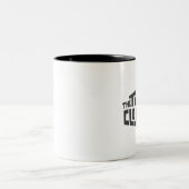 2 Couleurs Tasse à deux tons de logo de cabinet de temps (Centre)