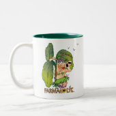 2 Couleurs Tasse à deux tons de Miz ChaCha (2 dégrossis) (Gauche)