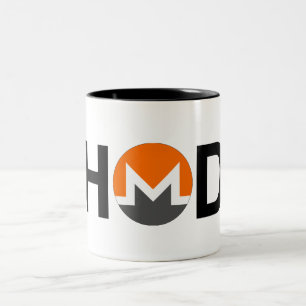 2 Couleurs Tasse à deux tons de Monero de #HODL