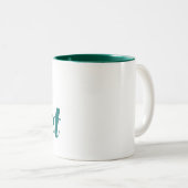 2 Couleurs Tasse à deux tons de poète (Devant droit)
