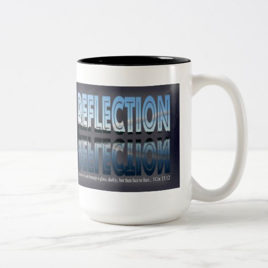 2 Couleurs Tasse à deux tons de Reflection-2 15oz (Droit)